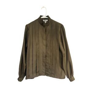 Blouse Concepts Women's Forest Green Blouse Size 10